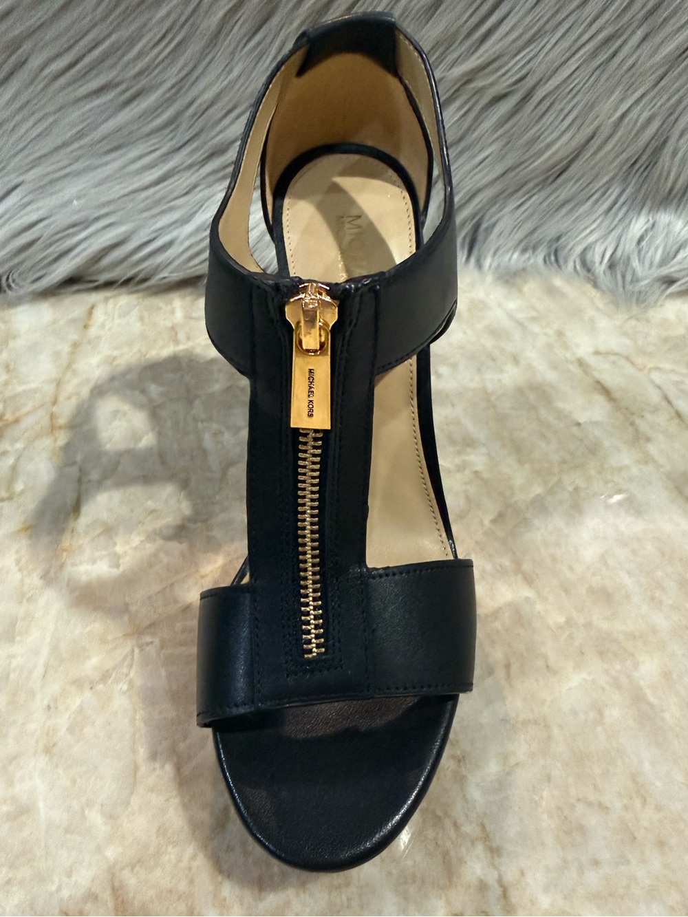 MICHAEL Michael Kors Women's Berkley Mid Platform T-Strap Sandals - Picture 5 of 12